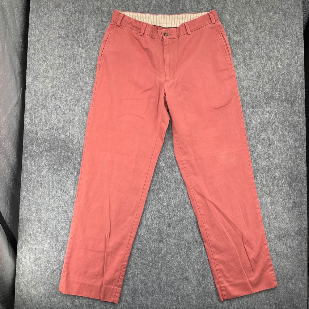 Bills Khakis Pants Mens 36x30 Classic Fit Pink Cotton Twill Chinos Made USA